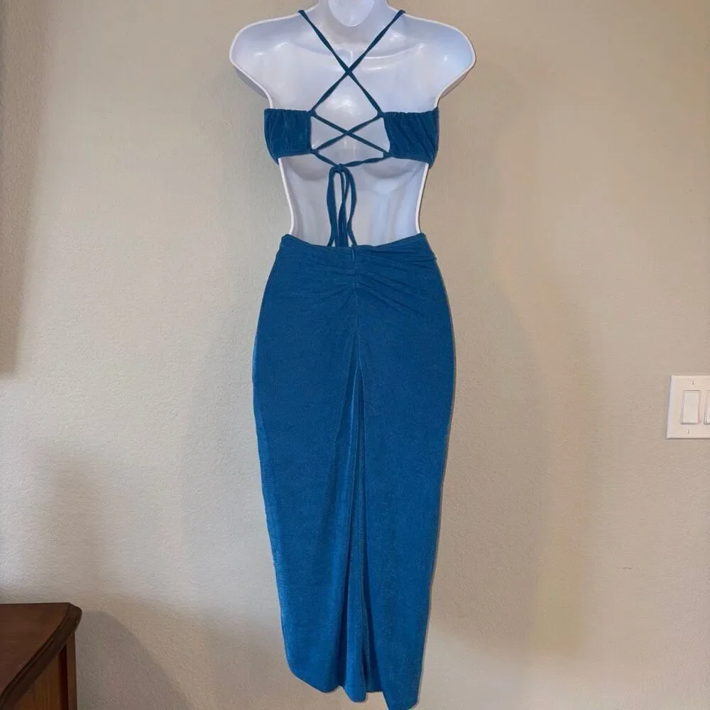 Vici Maribelle Two Piece Blue Set